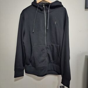 NWT Free Country Men's Black Sherpa Lined Swearshirt